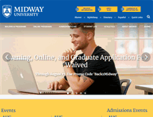 Tablet Screenshot of midway.edu